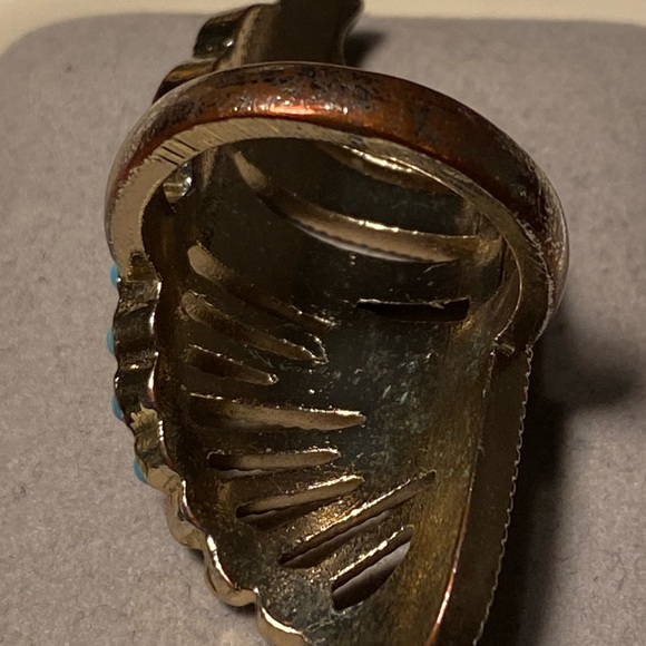 ๐ Turquoise imitation beautiful wing ring. - Picture 6 of 7